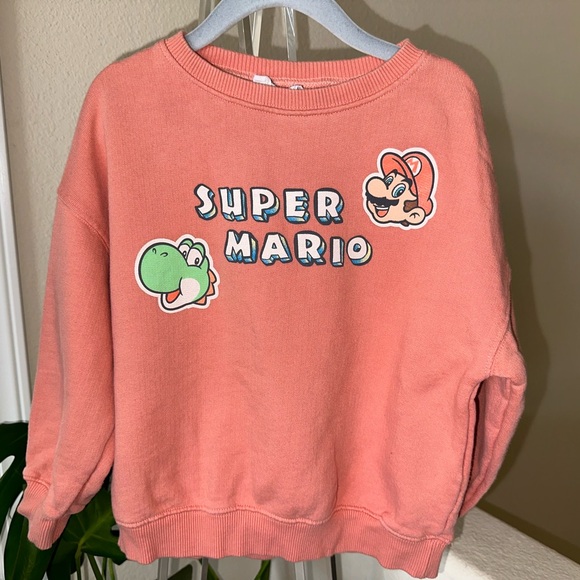 VGUC ZARA SUPER MARIO Brothers Sweater 3/4 - Picture 2 of 3